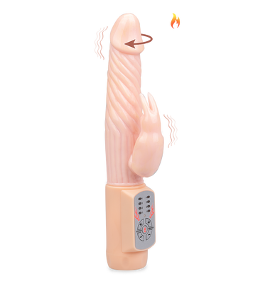 Rabbit-Vibrator mit Heizfunktion Fire Bunny