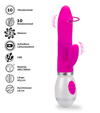 Laden Sie das Bild in den Galerie-Viewer, Rabbit-Vibrator mit Rotation Viva
