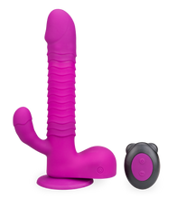 Laden Sie das Bild in den Galerie-Viewer, Rabbit-Vibrator mit Saugnapf