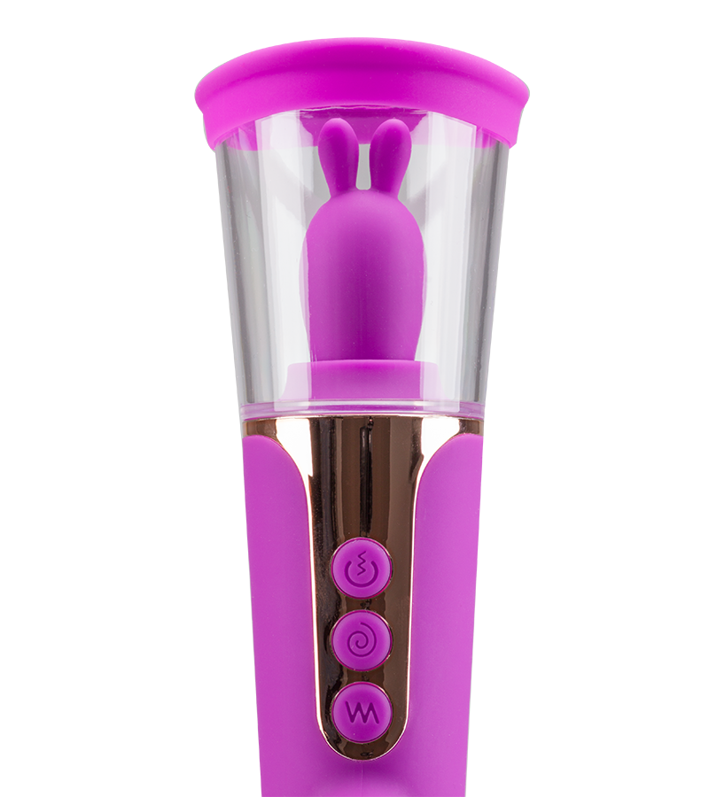 Rabbit-Vibrator mit Vagina-Pumpe Fine