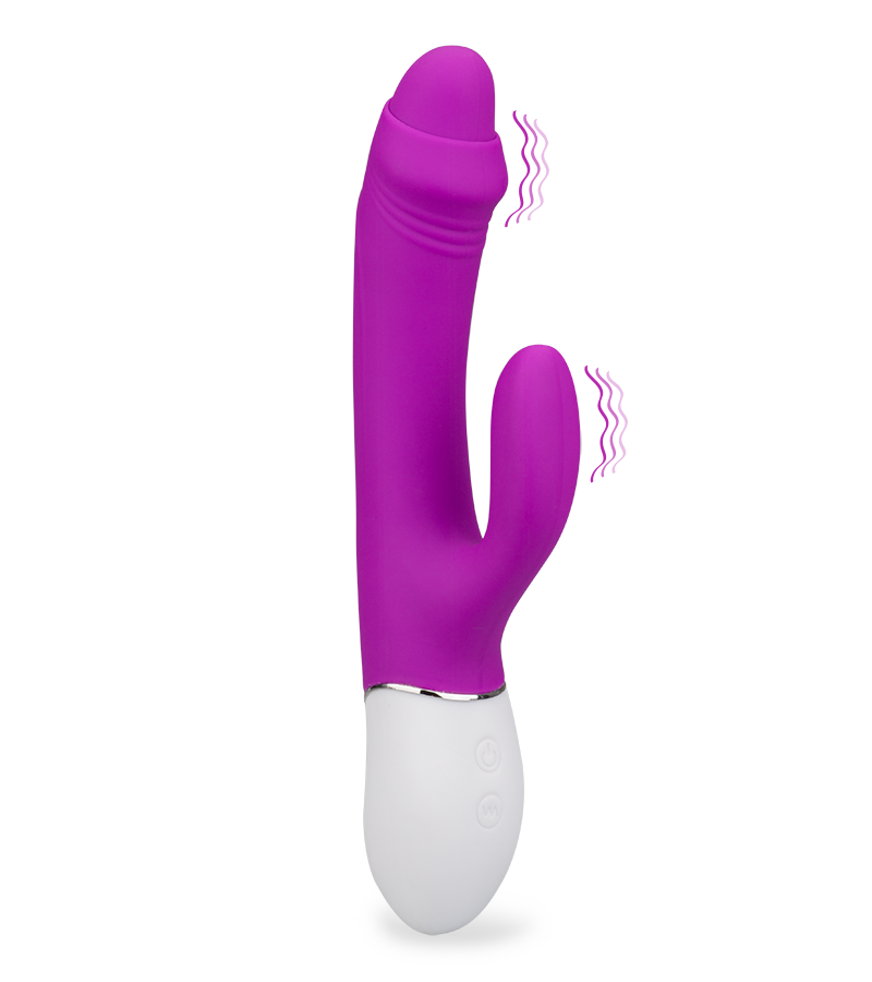 Rabbit-Vibrator mit Vorhaut Connie