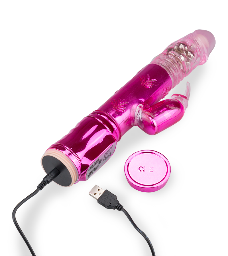 Rabbit-Vibrator XXL Deluxe mit Stoßfunktion