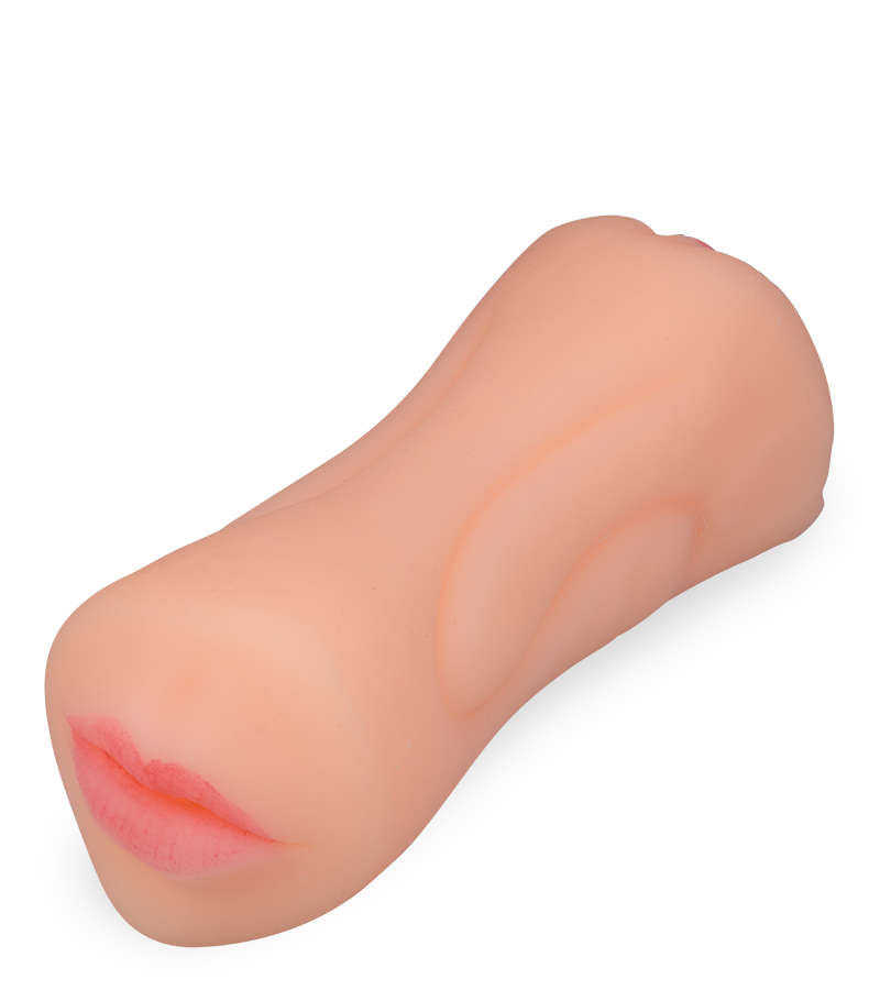 Realistische Taschenmuschi mit Mund und Vagina