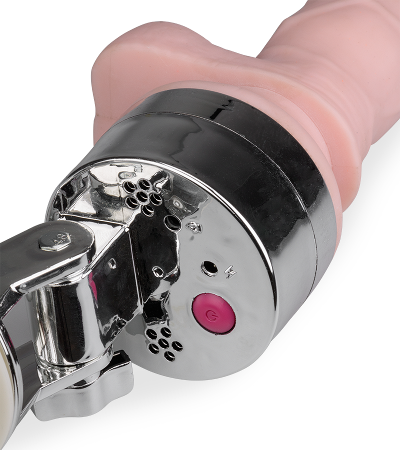 Realistischer Dildovibrator mit Saugfuß-Halterung