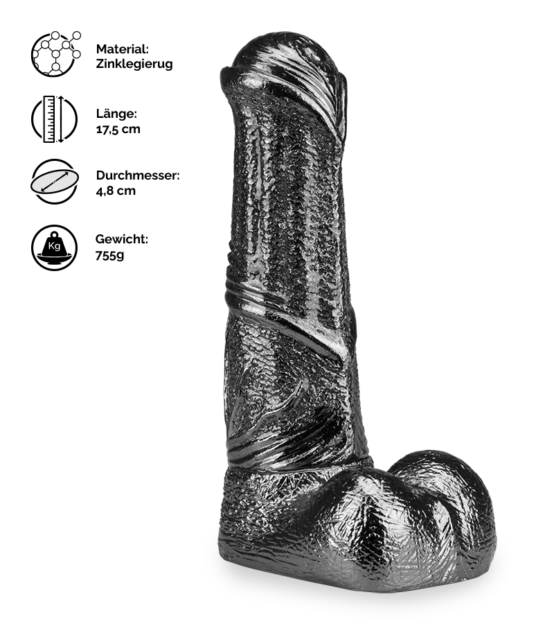 Realistischer Metall-Pferdedildo Sauron