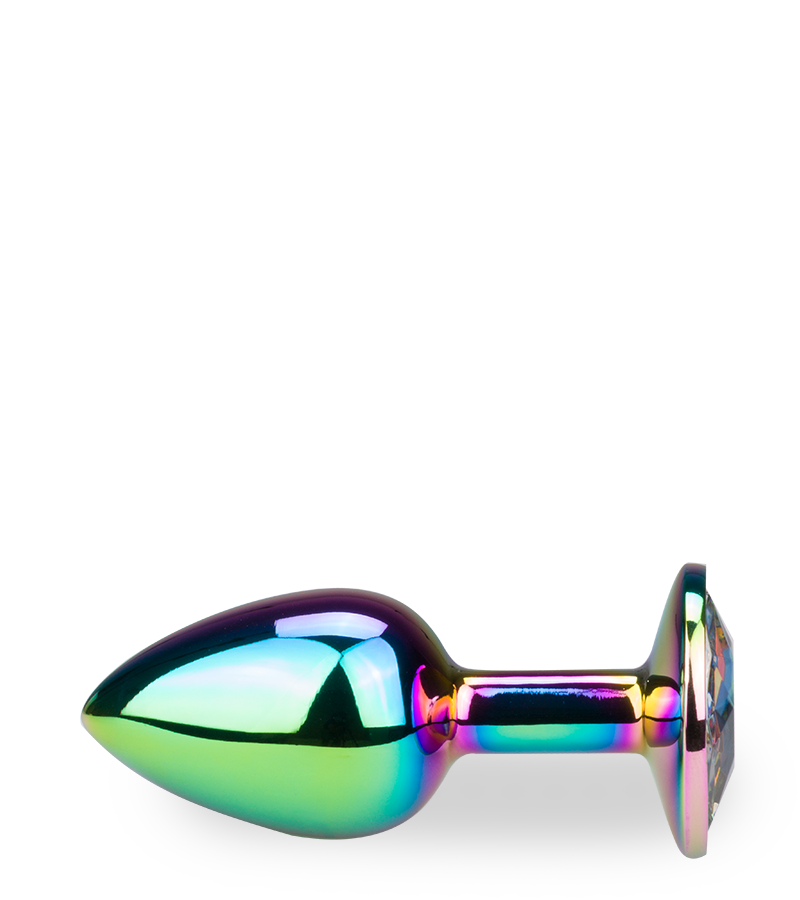 Regenbogenfarbener Rosebud-Analschmuck