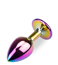 Laden Sie das Bild in den Galerie-Viewer, Regenbogenfarbener Rosebud-Analschmuck