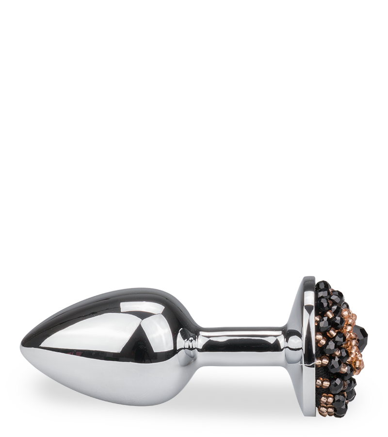 Rosebud-Analplug mit Perlen