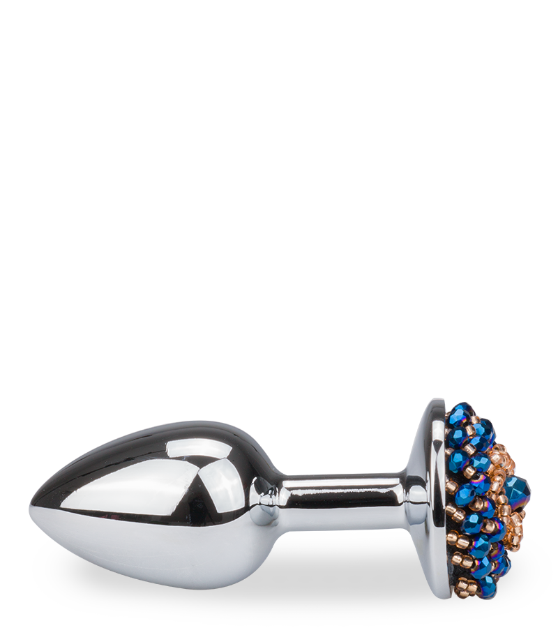 Rosebud-Analplug mit Perlen