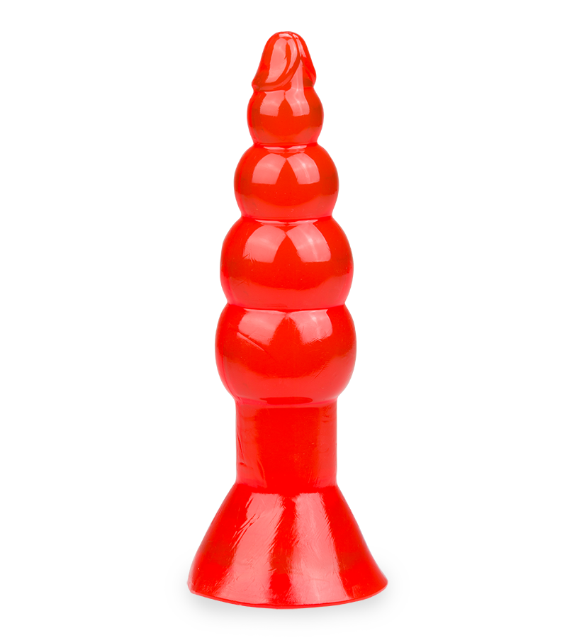 Roter Analplug Jelly Rocket