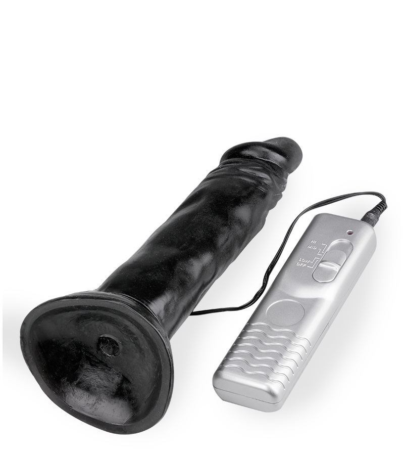 Rundes aufblasbares Sexkissen mit Dildovibrator Crazy Rider