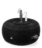 Rundes aufblasbares Sexkissen mit Dildovibrator Crazy Rider