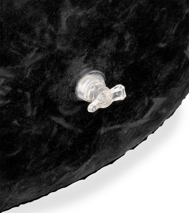 Rundes aufblasbares Sexkissen mit Dildovibrator Crazy Rider