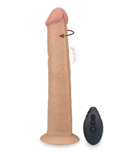 Laden Sie das Bild in den Galerie-Viewer, Saugnapf-Dildo mit Vibration und Rotation Jim 25 cm