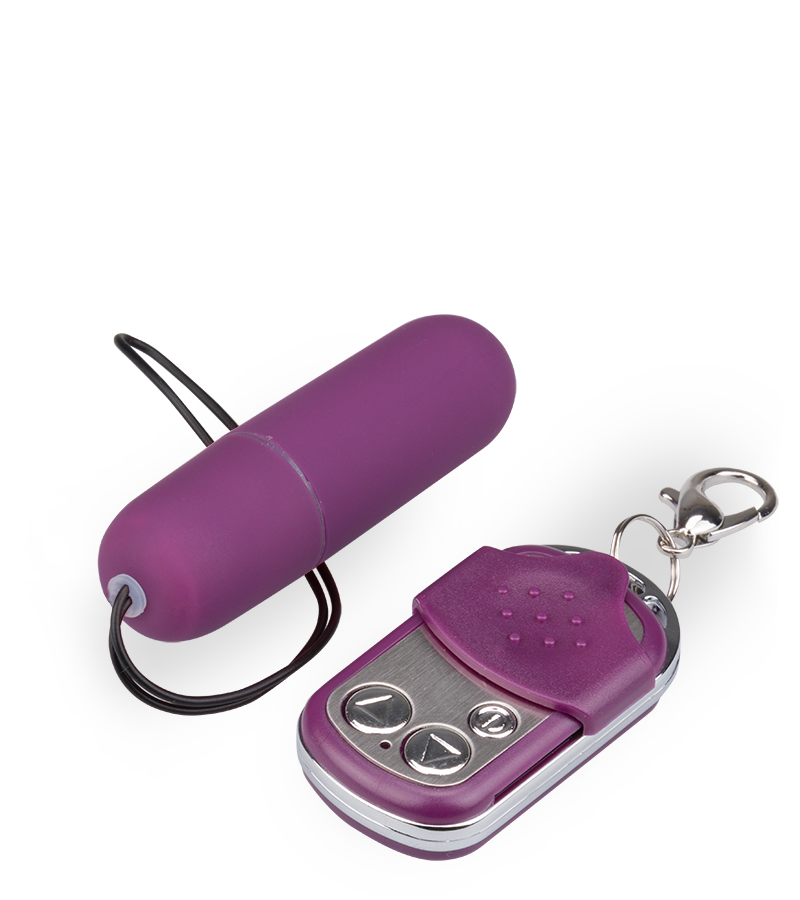 Schmales Vibroei in XS mit Funkfernbedienung