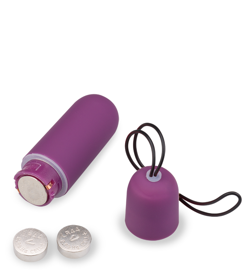 Schmales Vibroei in XS mit Funkfernbedienung