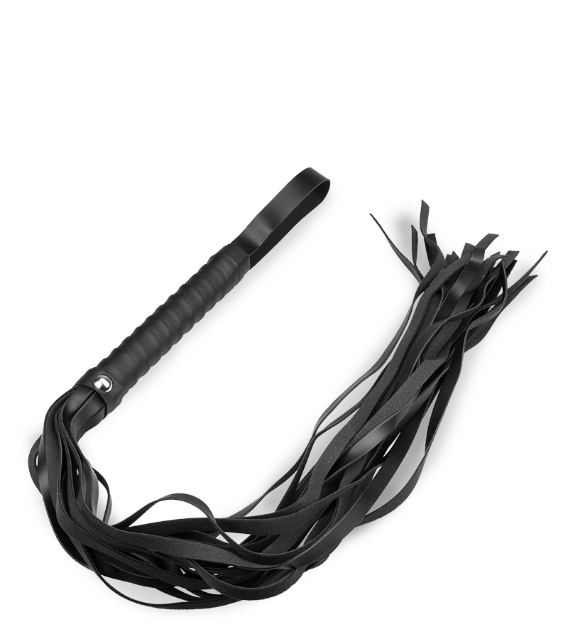 Schwarze Riemenpeitsche