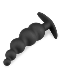 Laden Sie das Bild in den Galerie-Viewer, Schwarzer Plug mit 5 Analkugeln