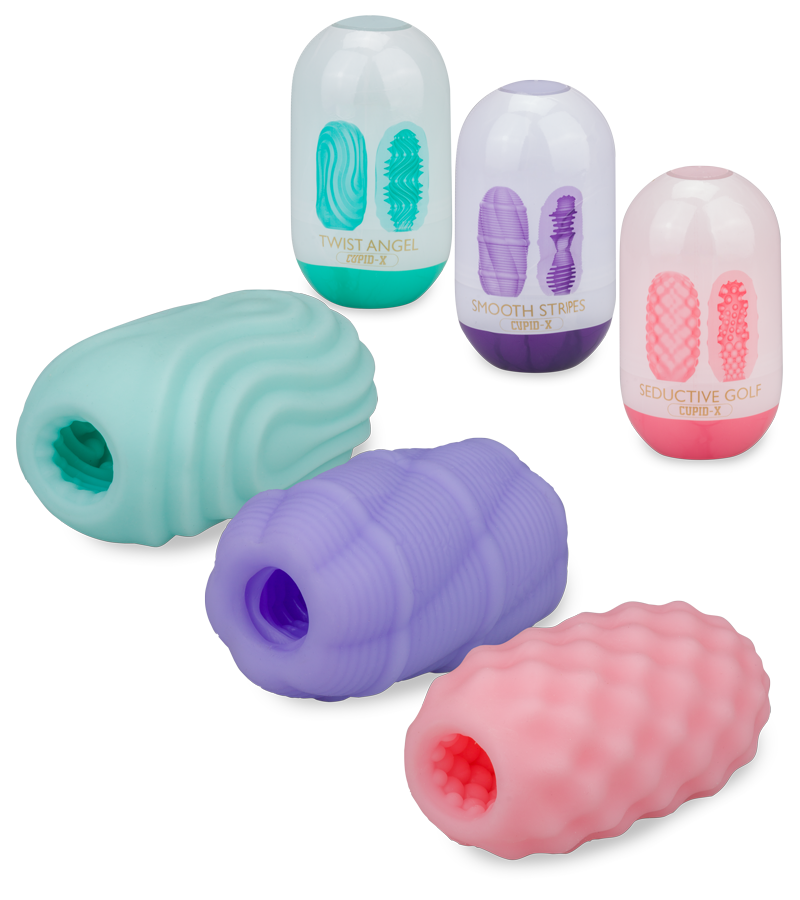 Set aus 3 Masturbationseiern Größe M