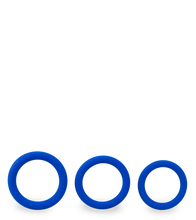 Laden Sie das Bild in den Galerie-Viewer, Set aus 3 Penisringen aus medizinischem Silikon Raven