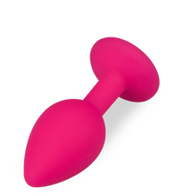 Laden Sie das Bild in den Galerie-Viewer, Silikon-Analschmuck mit Schmuckstein – 4 Farben