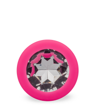 Laden Sie das Bild in den Galerie-Viewer, Silikon-Analschmuck mit Schmuckstein – 4 Farben