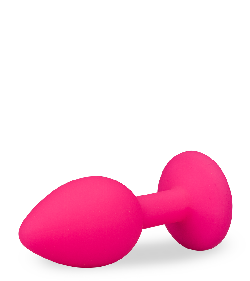 Silikon-Analschmuck mit Schmuckstein – 4 Farben