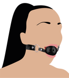 SM-Ballknebel mit Luftlöchern