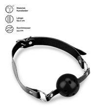 Laden Sie das Bild in den Galerie-Viewer, SM-Ballknebel mit Luftlöchern