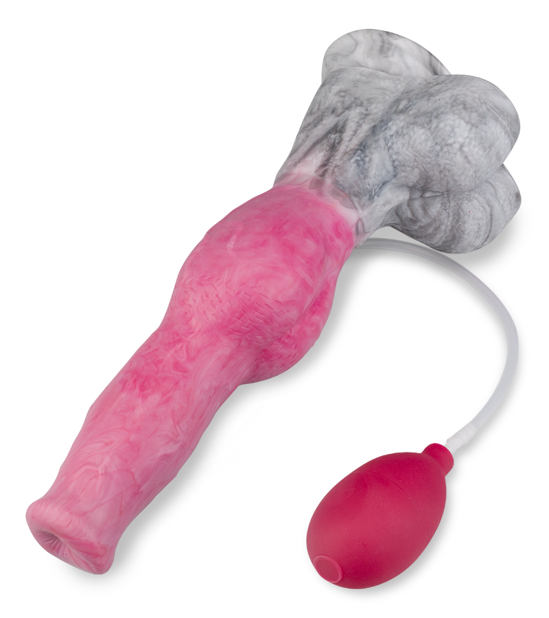 Spritzdildo mit Saugnapf Dobermann