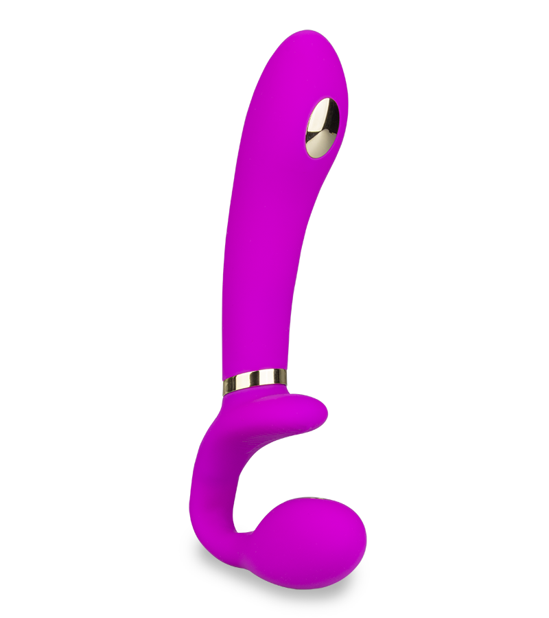 Strapless Strapon mit Vibration und Estim Authority