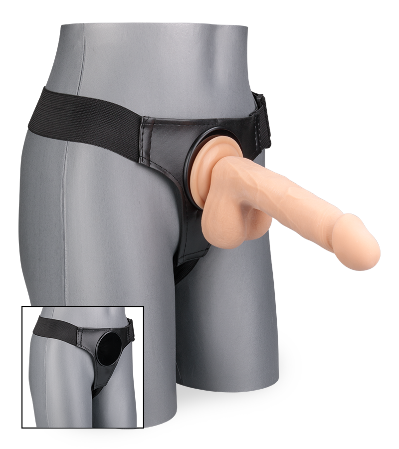 Strapon mit Saugnapf-Befestigung Victor 19,5 cm