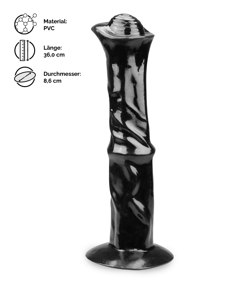 Tierdildo mit Saugnapf Stier