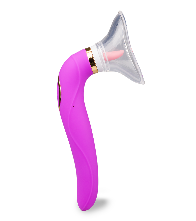 Vaginapumpe mit Zunge und Vibrator Destiny