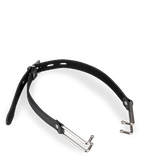 Verstellbarer Mundspreizer aus Kunstleder und Metall