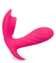 Laden Sie das Bild in den Galerie-Viewer, Vibrating Panty mit Druckwellen und Innendildo