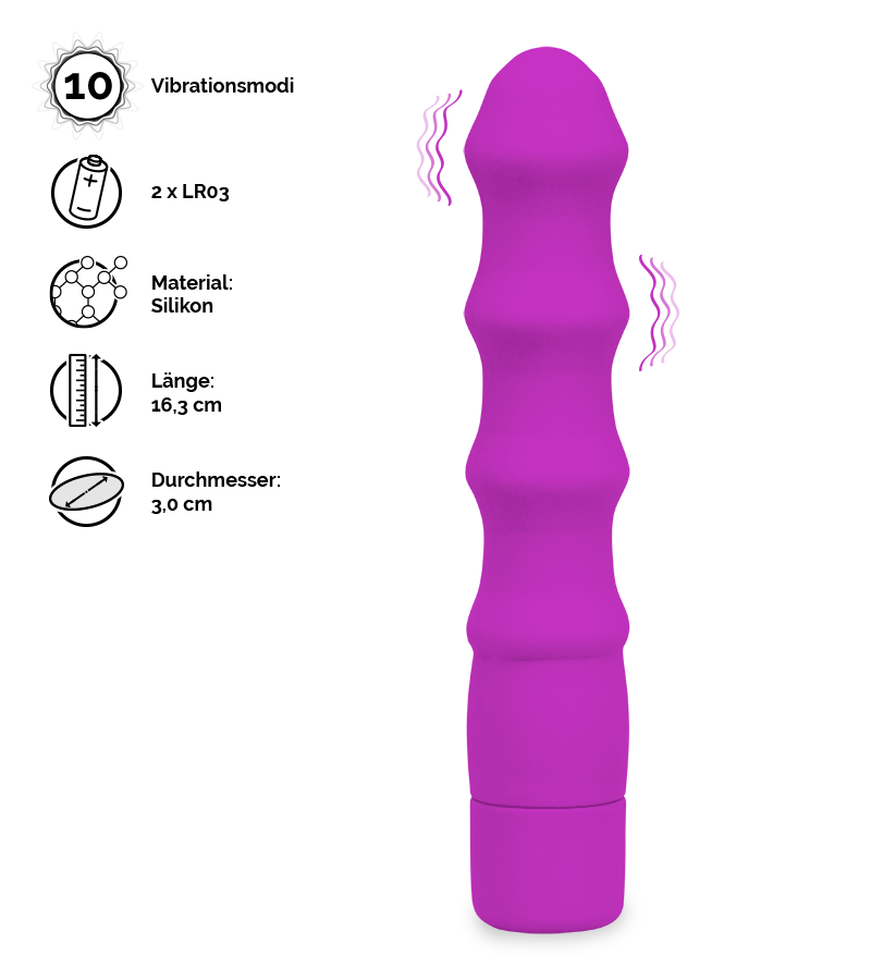 Vibrator mit 10 Modi Groovy