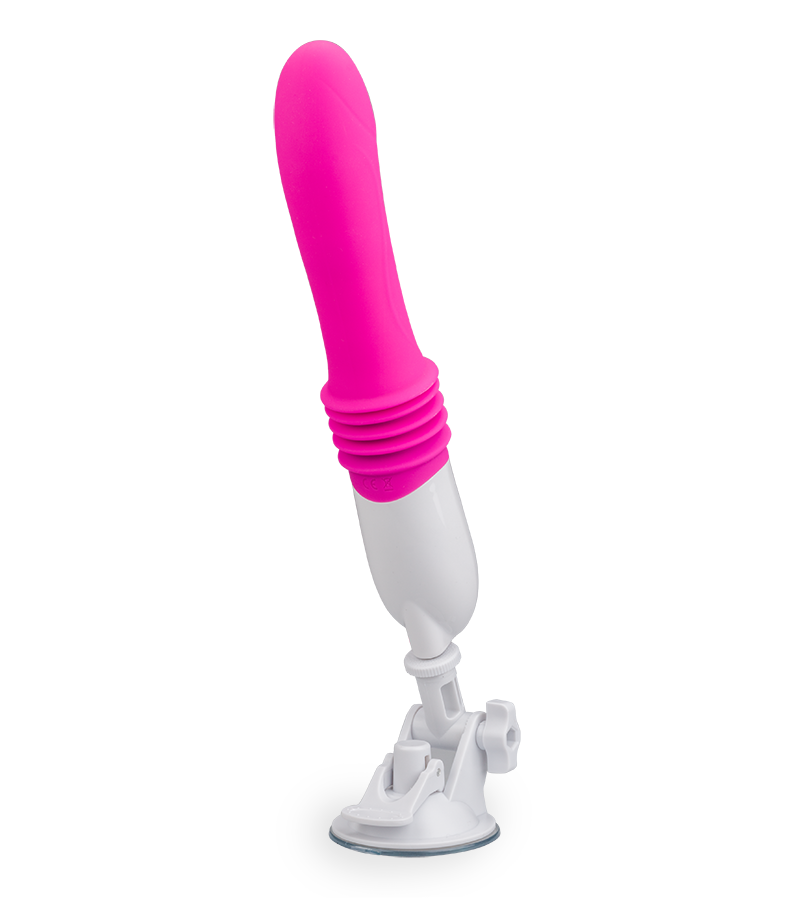 Vibrator mit Stoßfunktion und Saugfuß