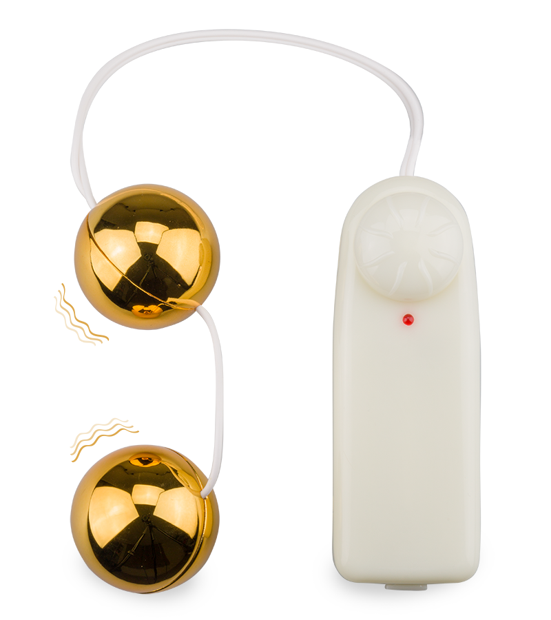 Vibrierende Deluxe-Liebeskugeln aus Metall