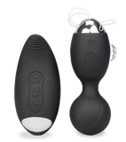 Vibrierende Liebeskugeln mit Klitorisstimulator als Fernbedienung