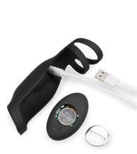 Laden Sie das Bild in den Galerie-Viewer, Vibrierende Penismanschette mit 9 Modi Intensify