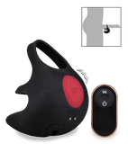 Vibrierender Cockring mit Hoden-Massager Sunday