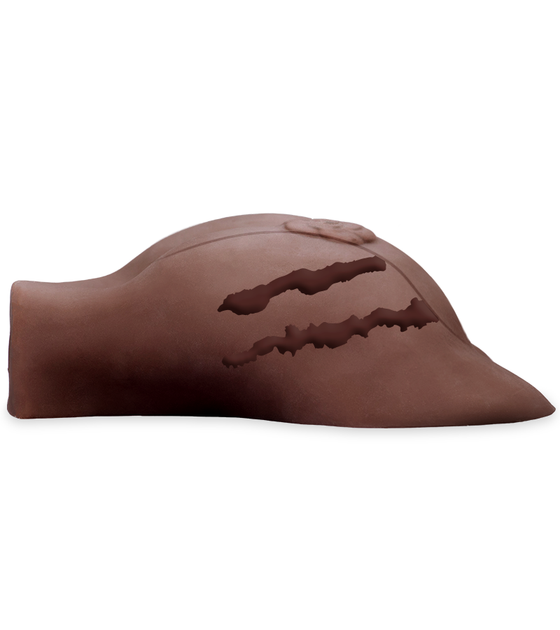 Vibrierender Po-Masturbator Vagina und Anus - Dunkle Haut