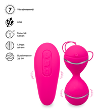 Laden Sie das Bild in den Galerie-Viewer, Vibro-Liebeskugeln mit vibrierender Fernbedienung