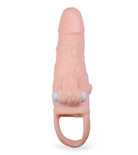 Laden Sie das Bild in den Galerie-Viewer, Vibro-Penishülle mit Anus- und Klitorisreizer