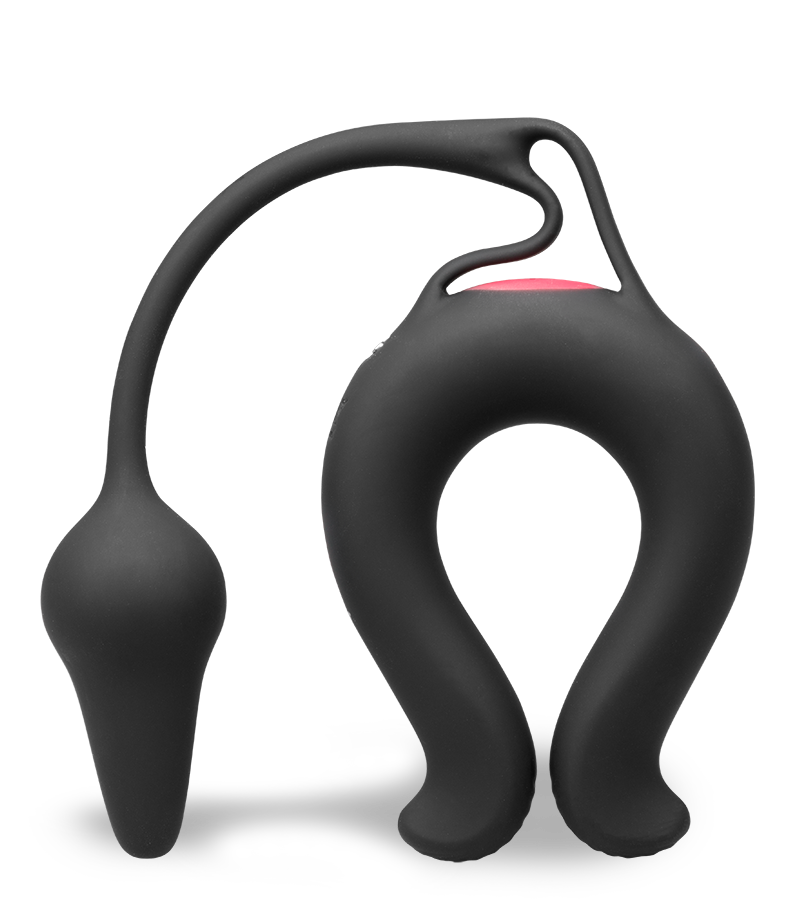 Vibro-Penisring mit Analplug Lucifer