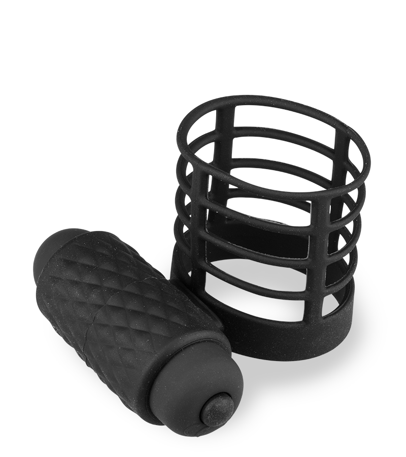 Vibro-Penisring mit Peniskäfig