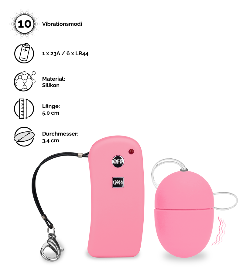 Vibroei mit Fernbedienung Brava - S