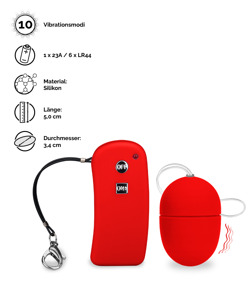 Vibroei mit Fernbedienung Brava - S