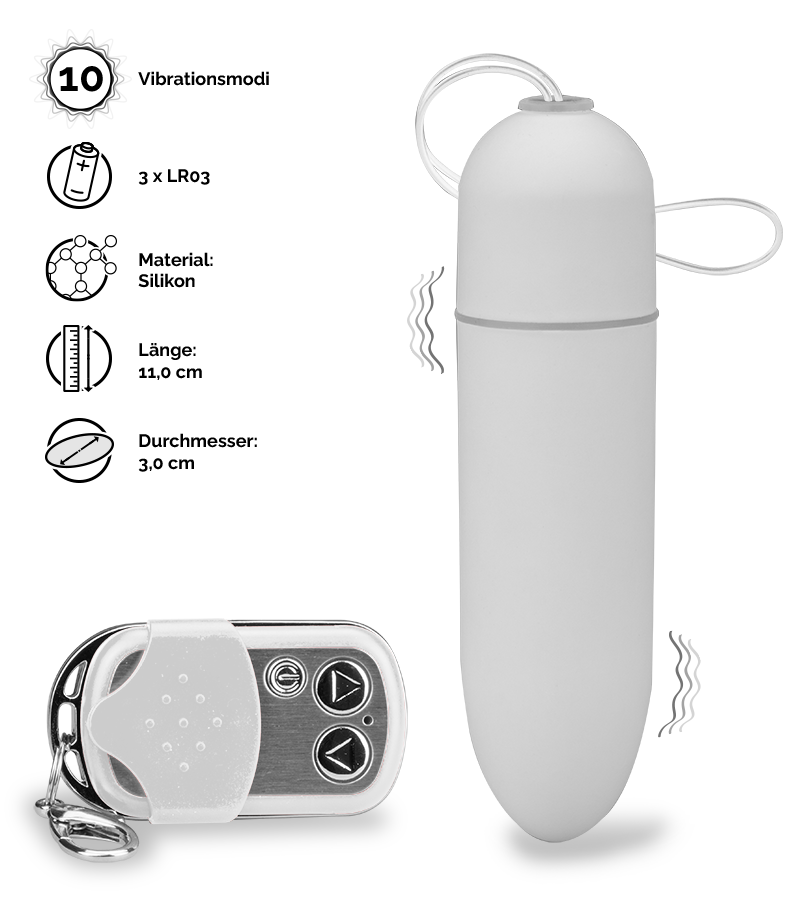 XXL-Vibroei mit Fernbedienung